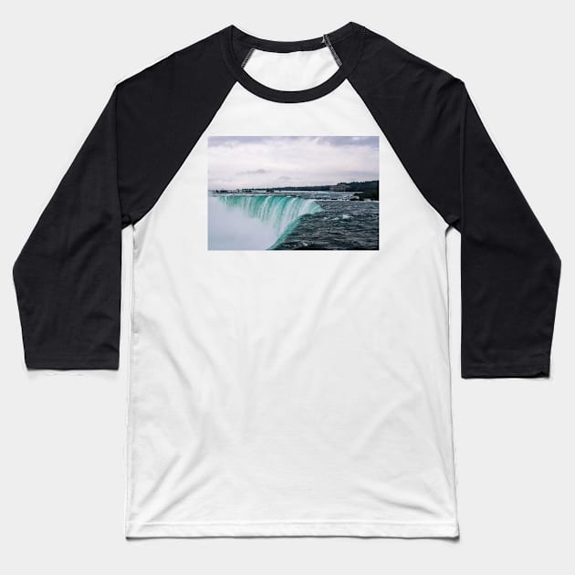 Niagara Falls Baseball T-Shirt by lightsfromspace